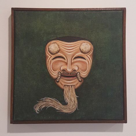 Okina Noh mask.